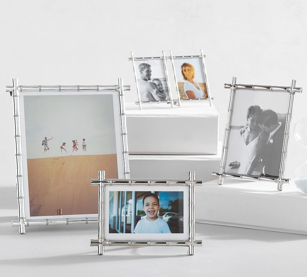 Bamboo Picture Frames - Silver