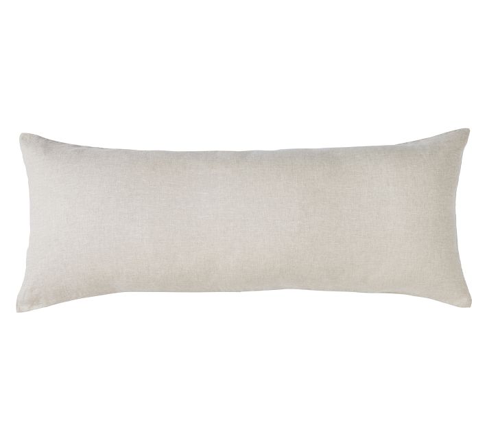 European Flax Linen Oversized Lumbar Pillow Cover