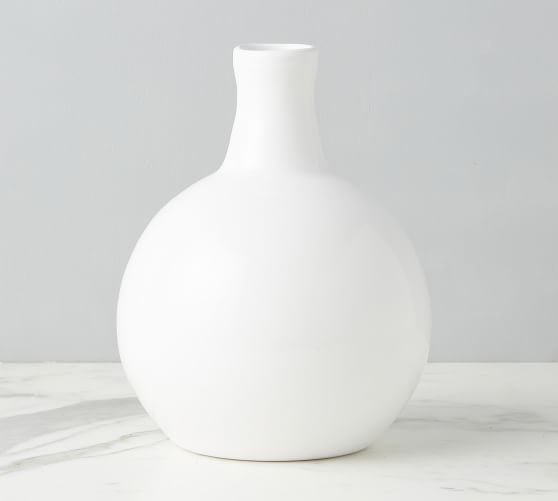Recycled Glass Bottleneck Vase | Pottery Barn