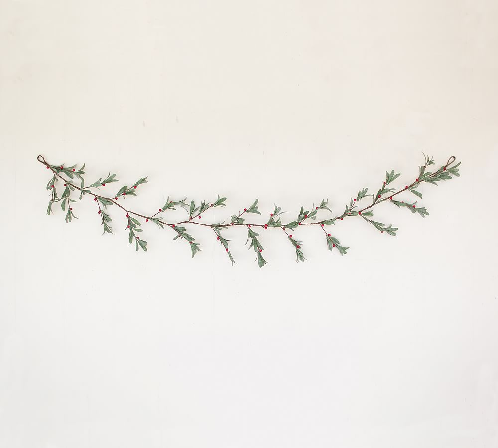 Faux Twig Garland With LED Lights, Set of 2