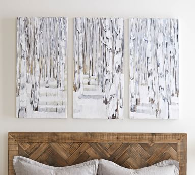 Winter Walk Triptych by Lauren Herrera | Pottery Barn