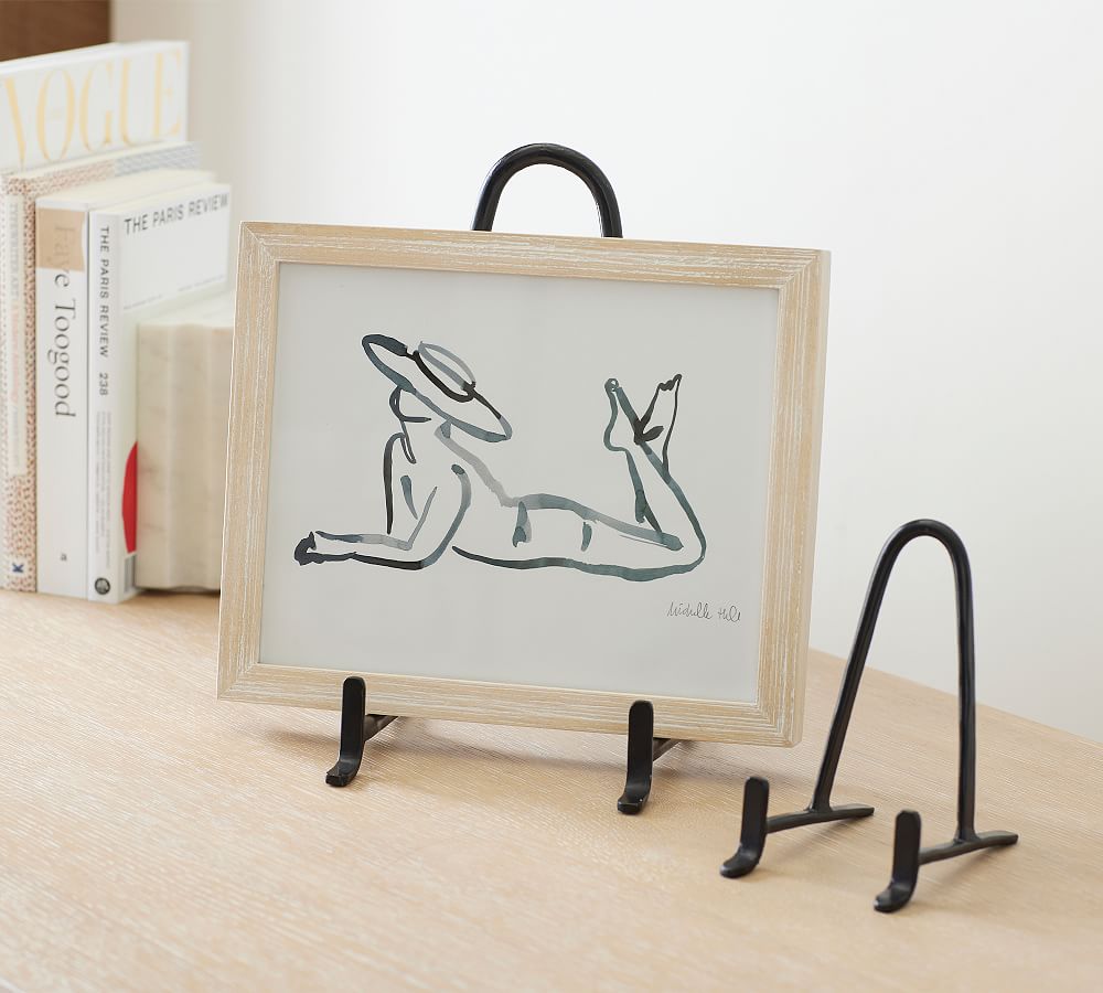 Picture frame backing and easel stands