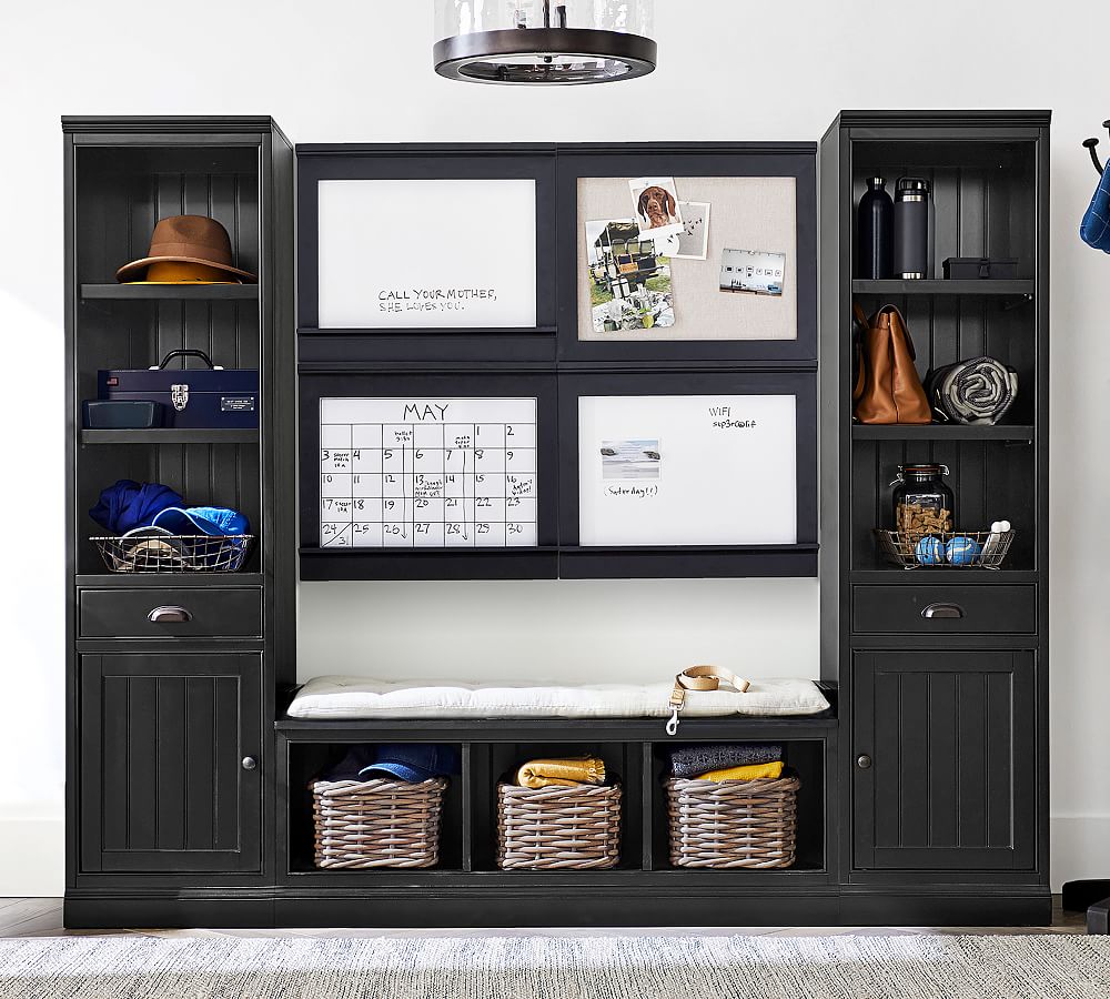 Aubrey 4-Piece Entryway Set With Cabinets, Pottery Barn