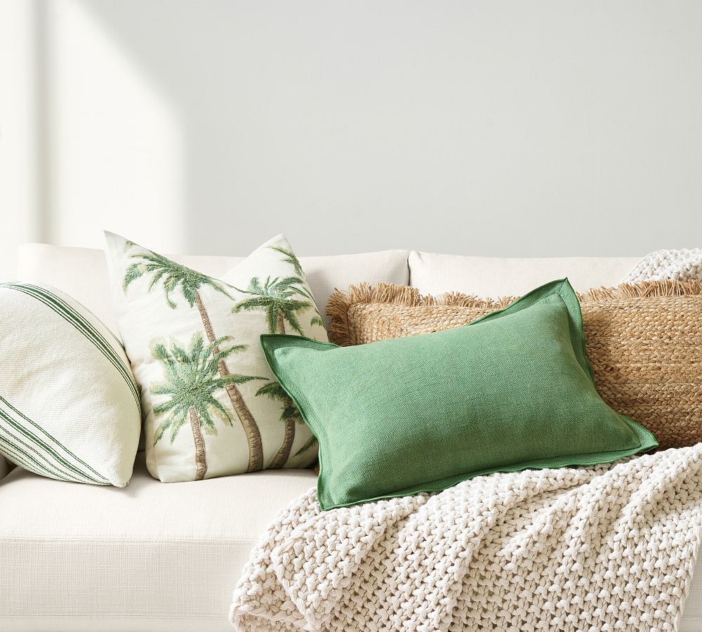 Braided Jute Lumbar Pillow Pottery Barn