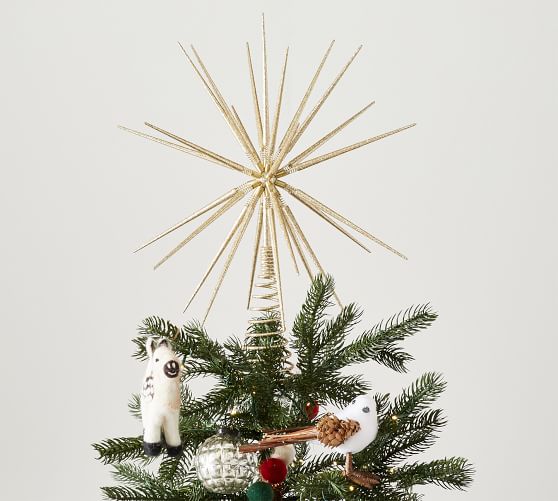 Glitter Starburst Tree Topper Pottery Barn