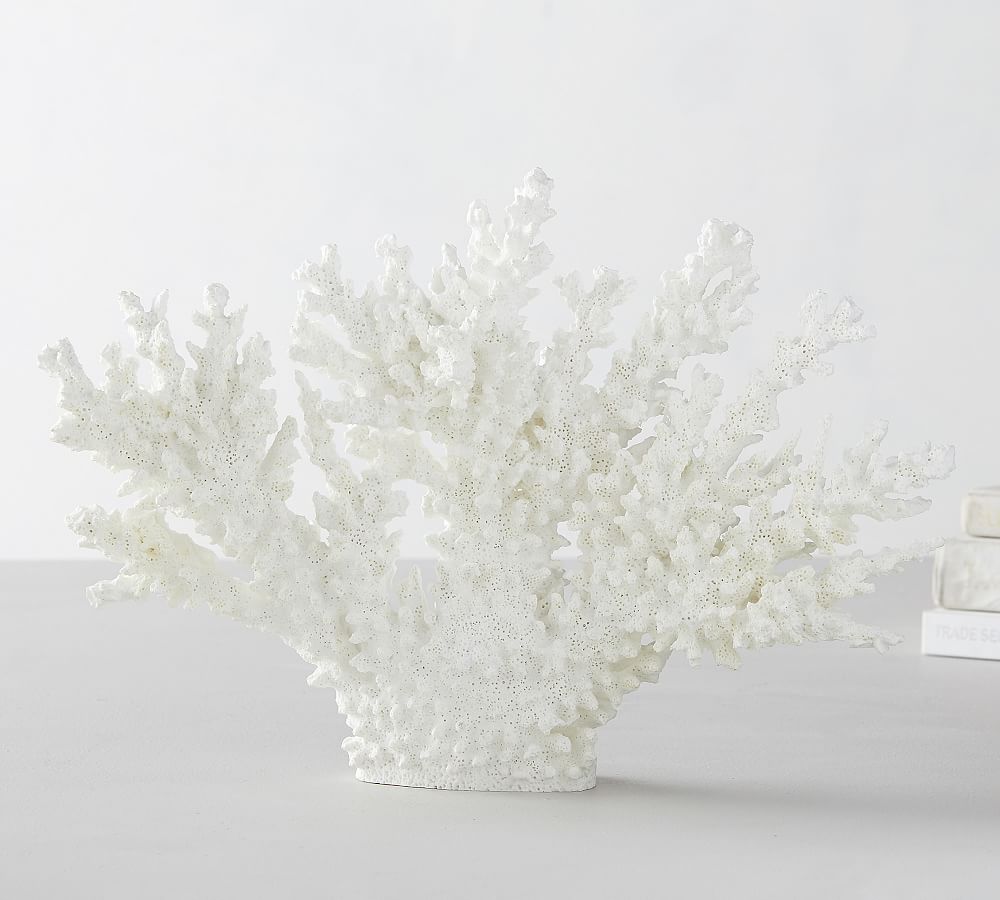 13 Faux Coral Display White Coral Centerpiece I Coral Decoration