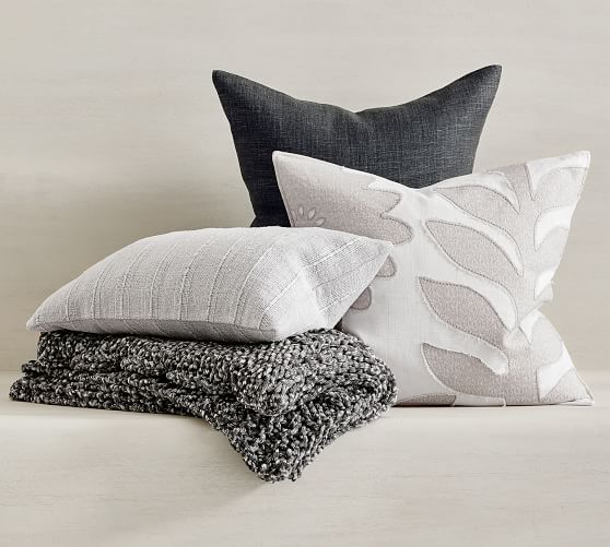 Lilo Embroidered Pillow Cover Pottery Barn