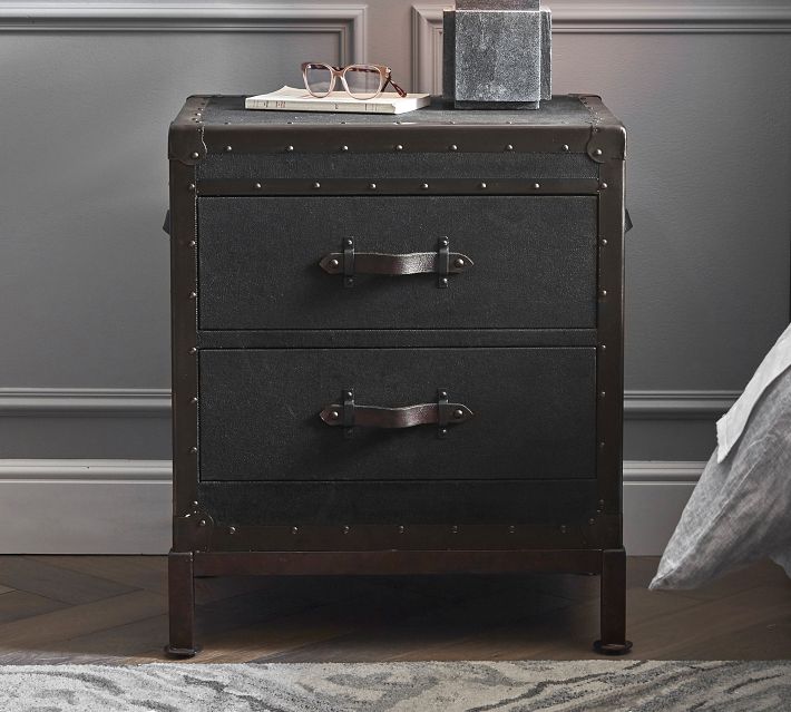 Ludlow Black Trunk Bar Cabinet