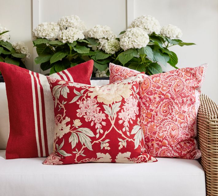 Personalized Rustic Red Barn Farm Throw Pillows, Square and Rectangle  Pillows, Neutral Farmhouse Pillow