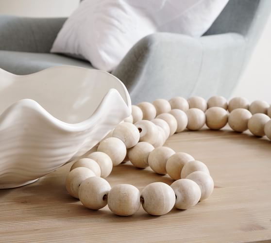 Wooden Bead Garland, Decorative Objects