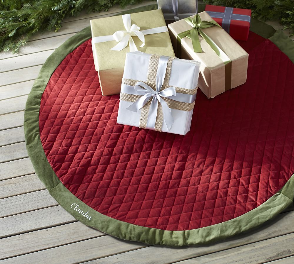 Classic Velvet Tree Skirt Pottery Barn