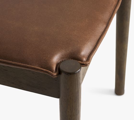 Milo Leather Dining Chair, Set of 2 Pottery Barn