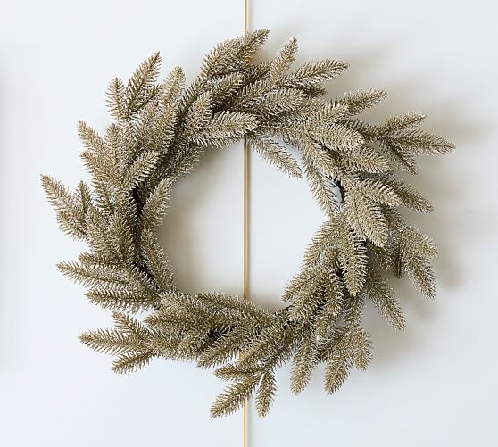 Glitter Tinsel Wreath Pottery Barn