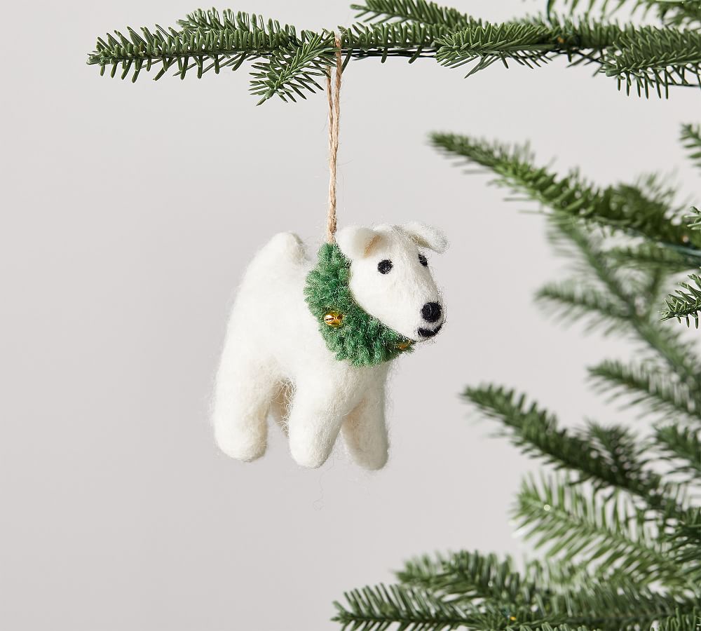 Felt dog sales christmas ornaments