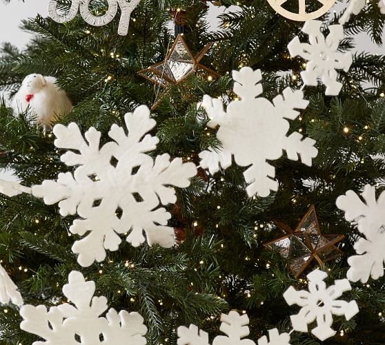 Felt snowflakes garland decoration — Steemit