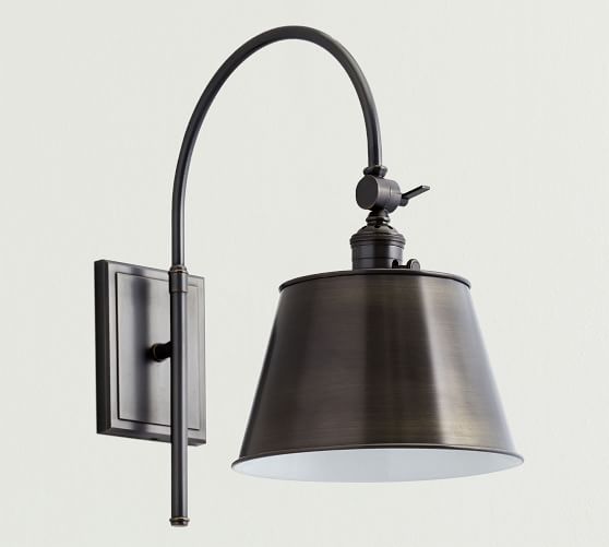 Pottery barn plug store in wall sconce