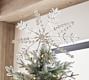 Jeweled Snowflake Handcrafted Christmas Tree Topper | Pottery Barn