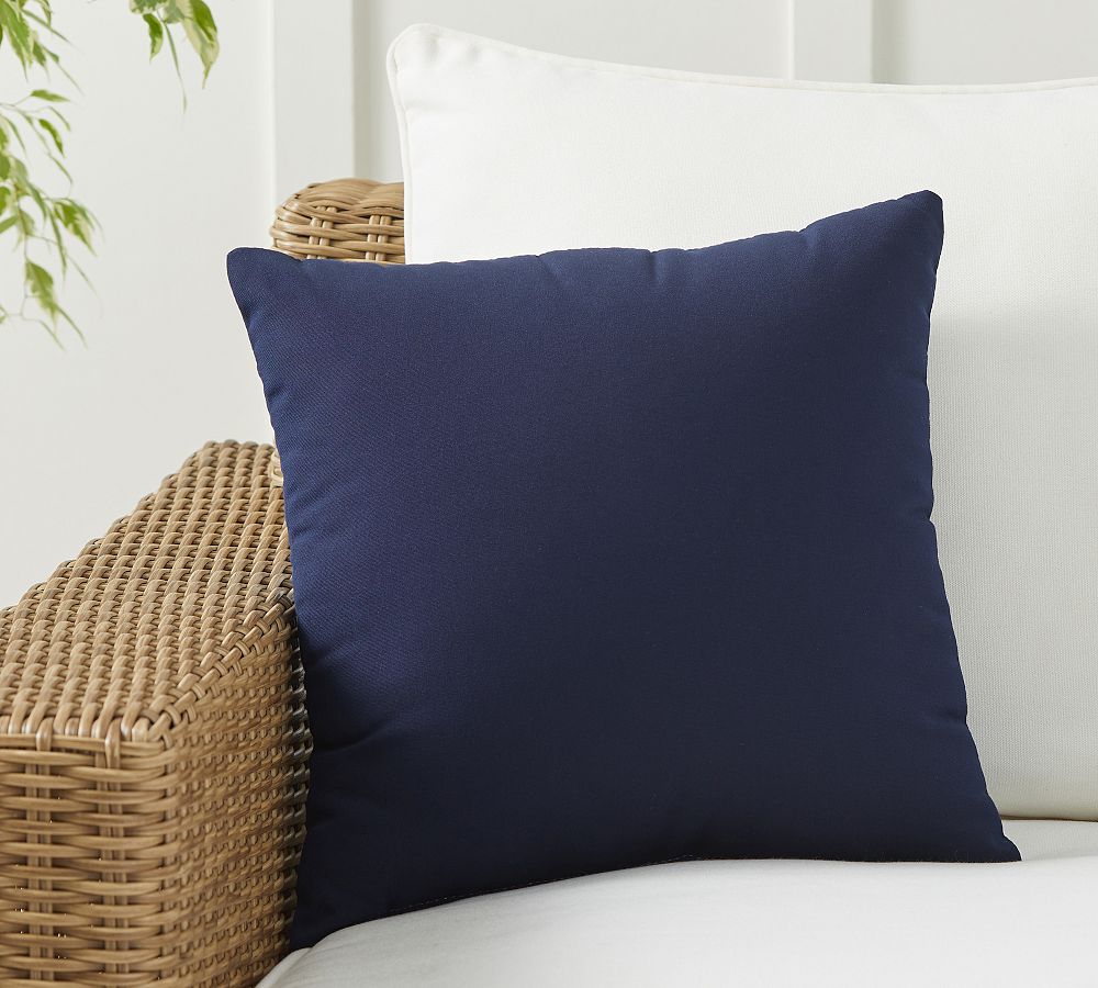 Solid Navy Blue Throw Pillows