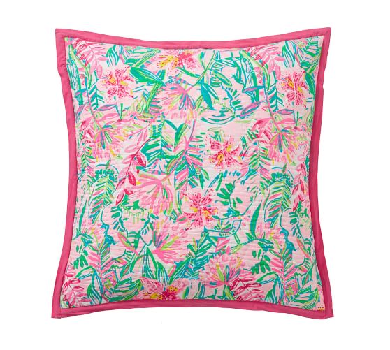 Lilly Pulitzer Lilly of the Jungle Reversible Pillow Sham | Pottery Barn