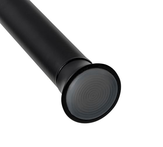 Umbra® Adjustable Matte Black Curtain Tension Rod Pottery Barn