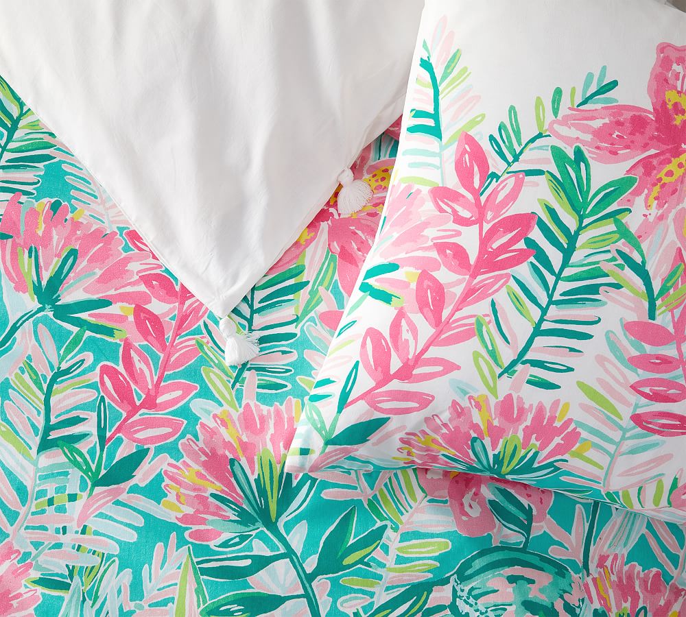 Pottery barn Kids Lilly Pulitzer Isle Be Back Organic Full Sheet