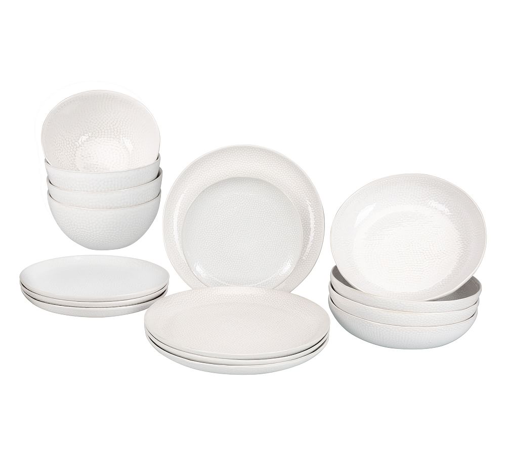 Serene Stoneware 16Piece Dinnerware Set Pottery Barn