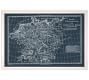 Blueprint Maps Framed Prints | Pottery Barn