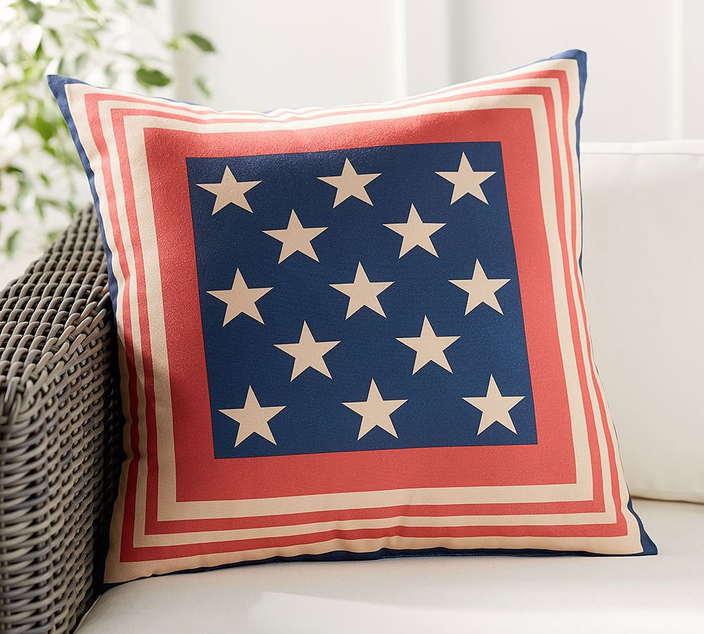 Pottery barn 2025 flag pillow