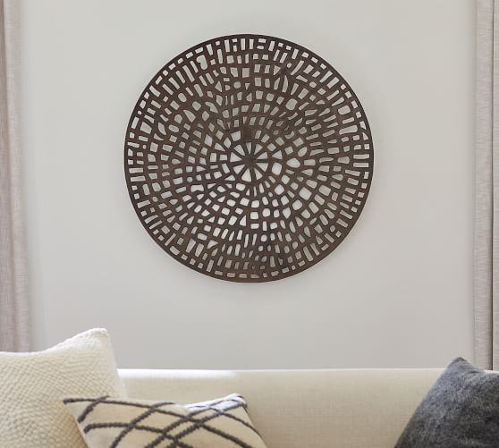Indoor/Outdoor Bronze Disc Wall Art Pottery Barn