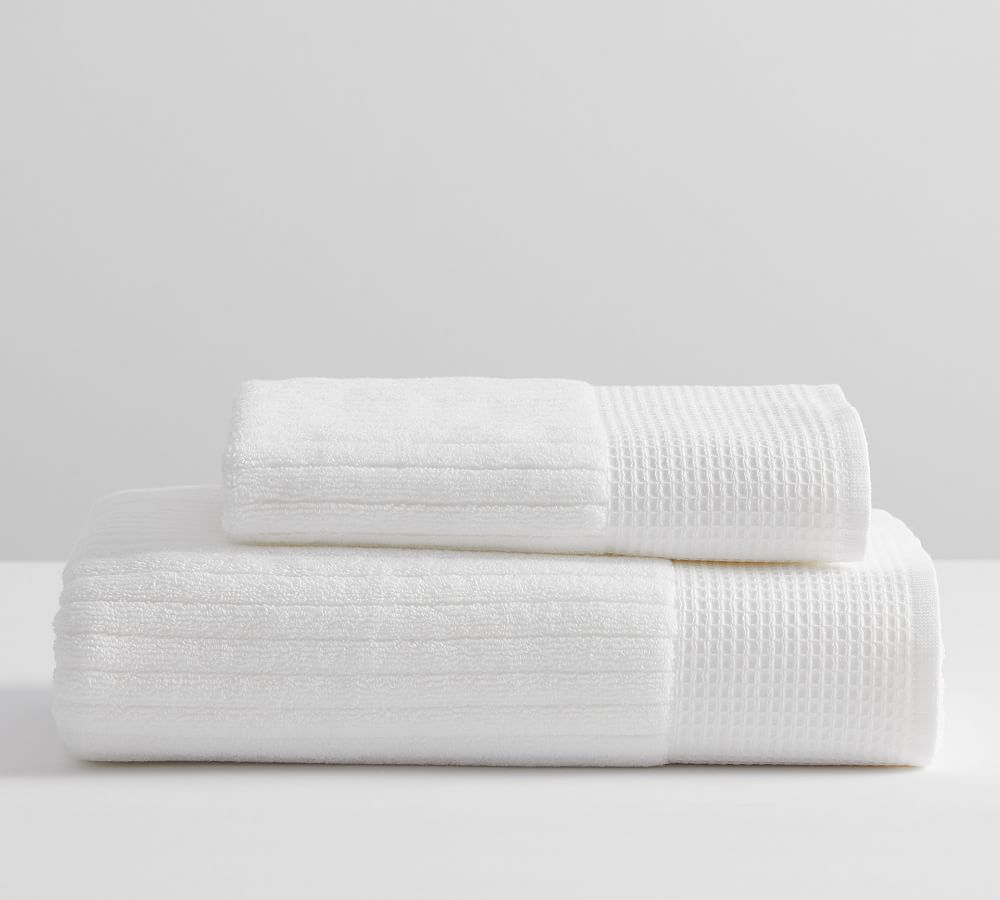 Organic Ribbed Bath Towels