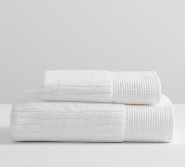 Organic Ribbed Hand Towels