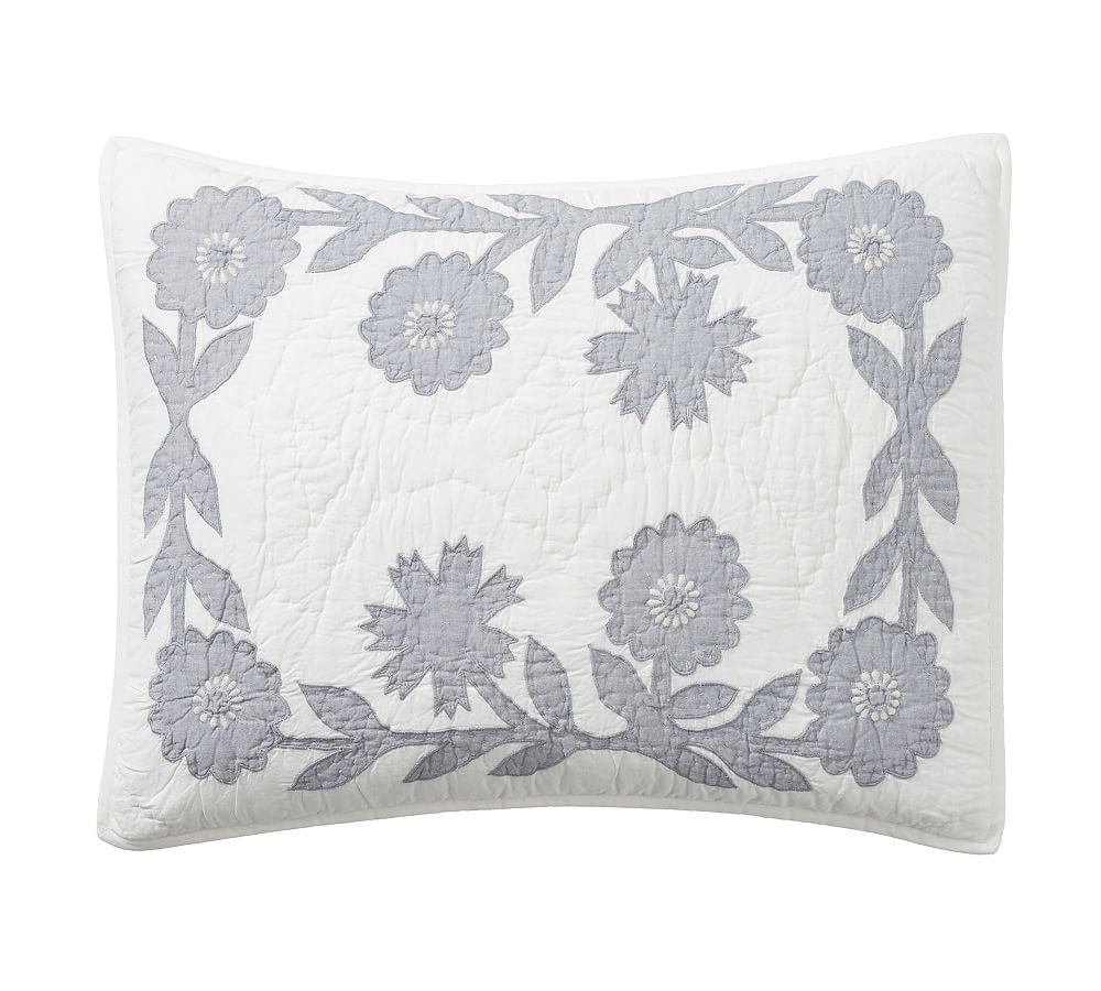 Lilo Handcrafted Cotton Sham - Set of 3 Chambray