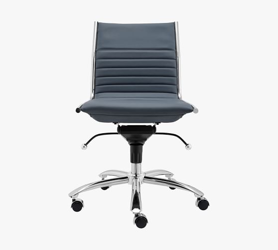 White Armless Chair Pottery Barn