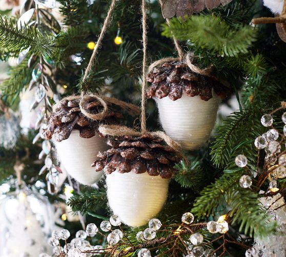 Handcrafted Acorn Cluster Ornament | Pottery Barn