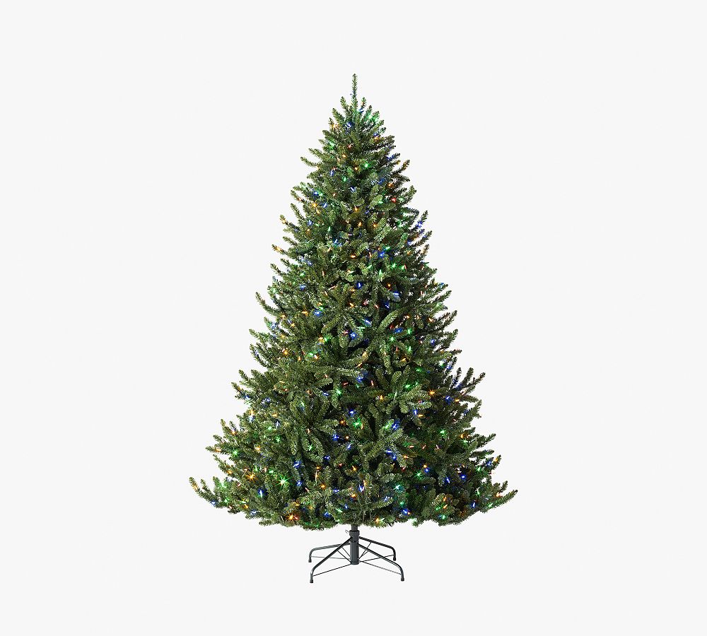 Lit Valley Fir Faux Christmas Tree Pottery Barn