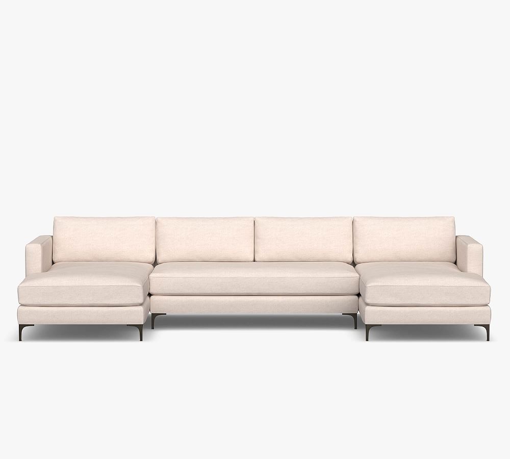 Jake Upholstered UShaped Chaise Sectional Pottery Barn