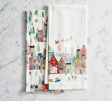 Pottery barn christmas outlet towels