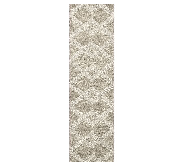 Textured rug made from pure new wool 48943