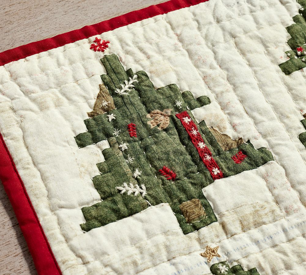 Arden Tree Handcrafted Applique Quilted Sham