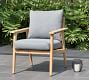 Valley Teak Patio Set With Cushions | Pottery Barn