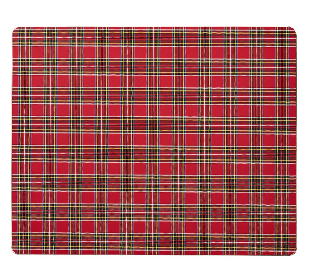 Madison Plaid Cork Placemat Pottery Barn