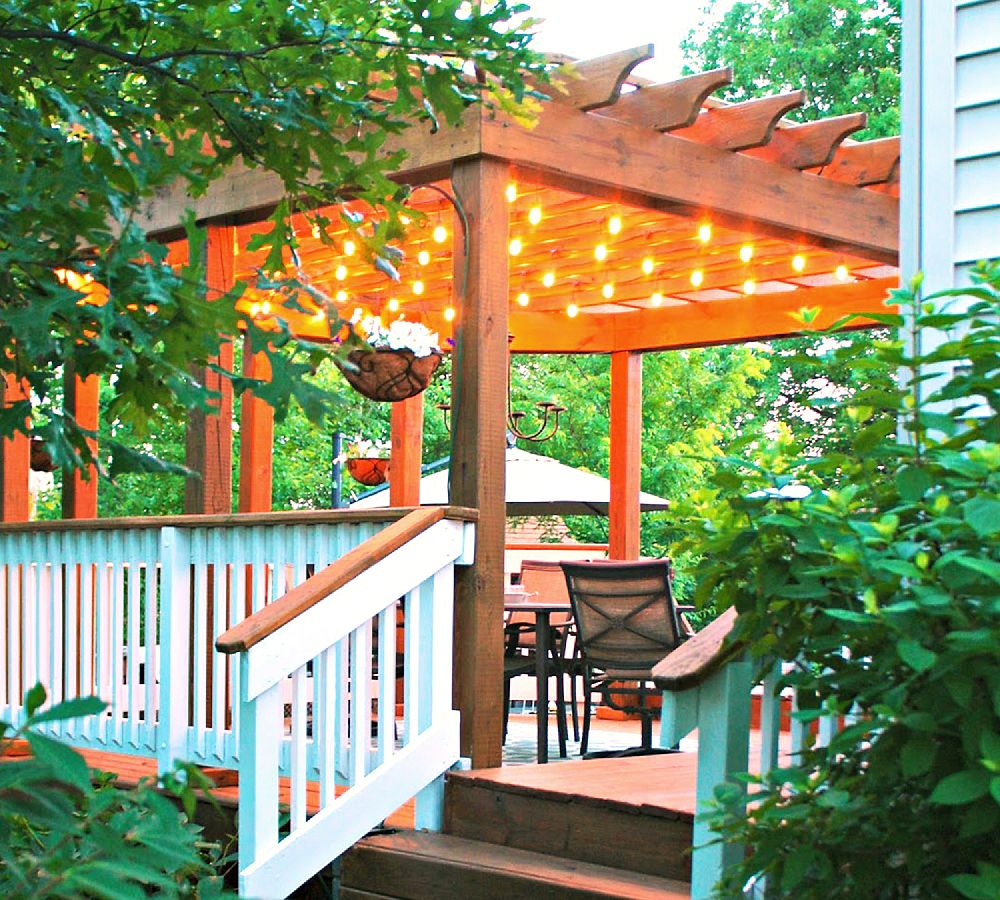 Illustration of Led Outdoor String Lights