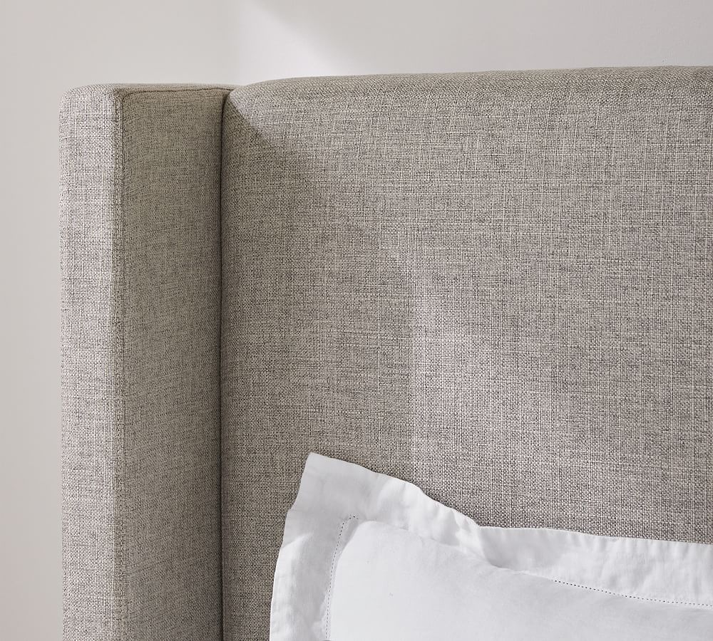 Elliot Shelter Upholstered Bed Pottery Barn