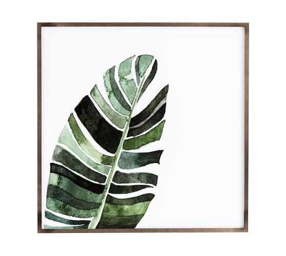 Banana Leaf Botanical Print | Framed Wall Art | Pottery Barn