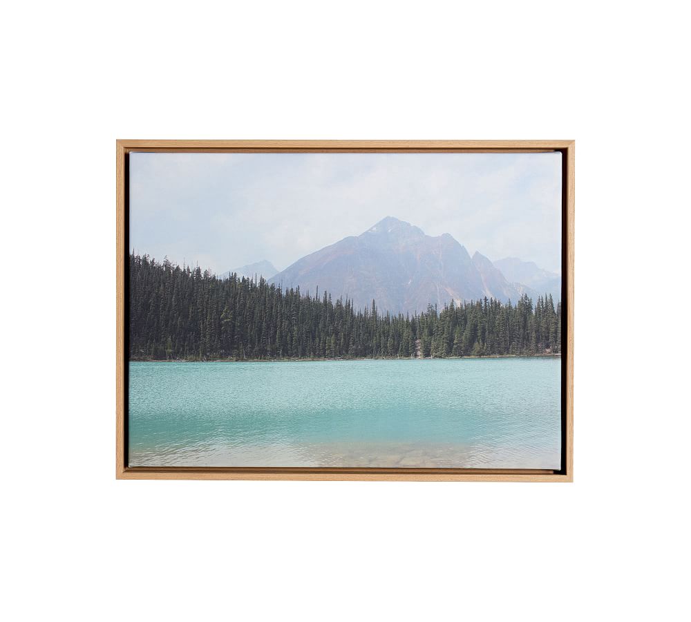 Mountain Lake Framed Canvas Pottery Barn