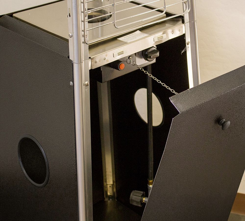 Standing Outdoor Glass Tube Patio Heater Pottery Barn