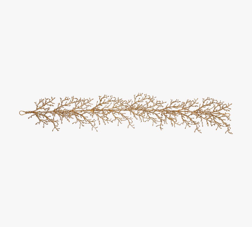 Faux Twig Garland With LED Lights, Set of 2