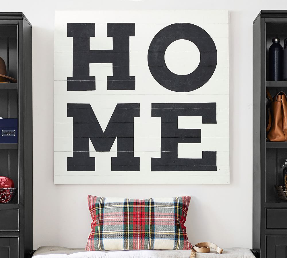 Home Wall Art: Welcome To Our Home V7 (Wood Frame Ready To Hang) - Sense  for Decor