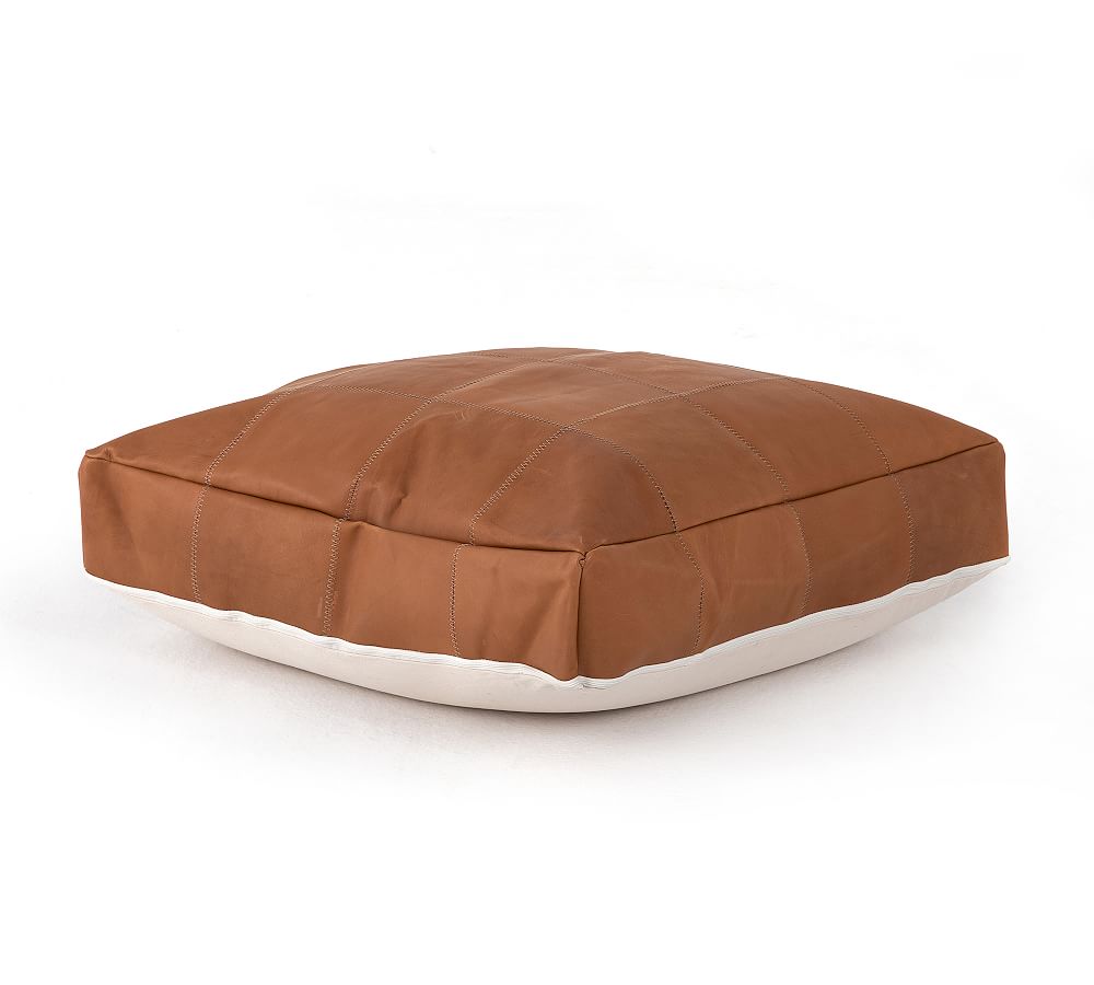 Leather best sale floor pillow