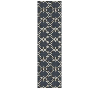 Scroll Tile Hand-Tufted Wool Rug | Pottery Barn